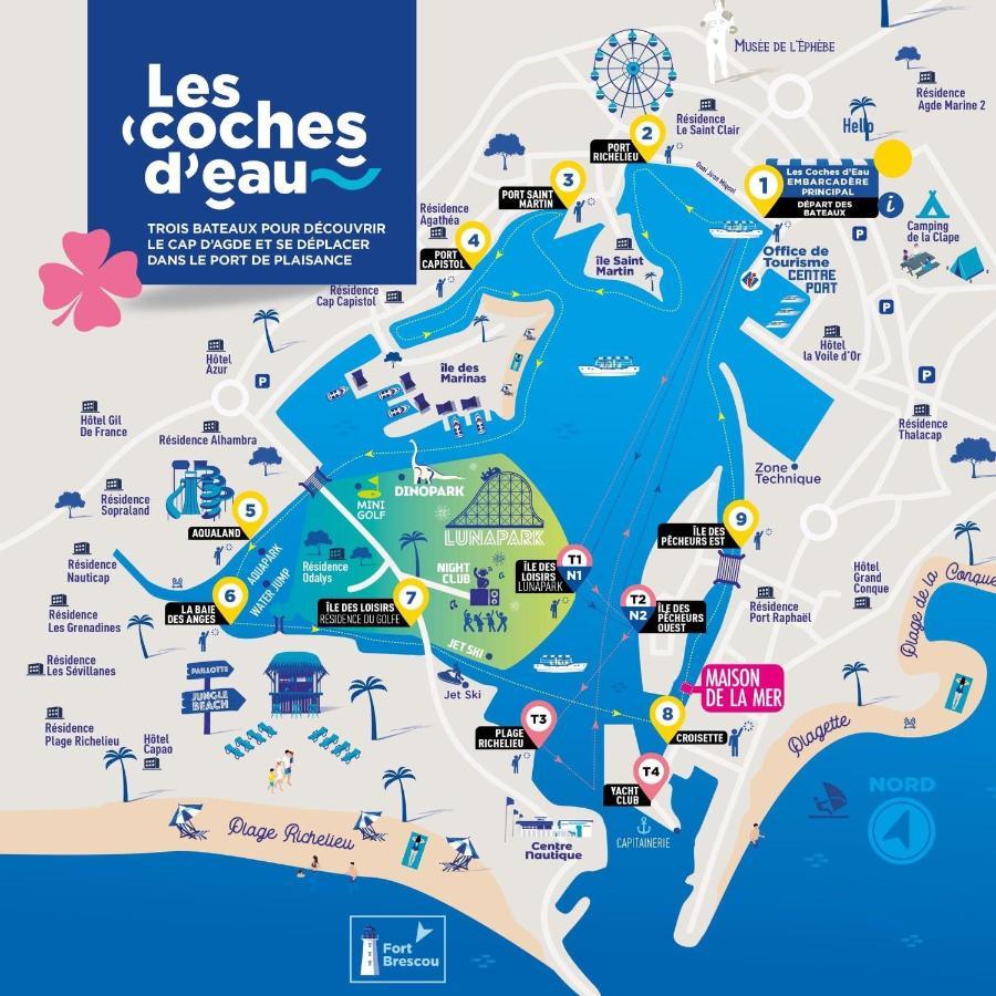Studio Chaleureux Au Cap D'Agde Exteriör bild
